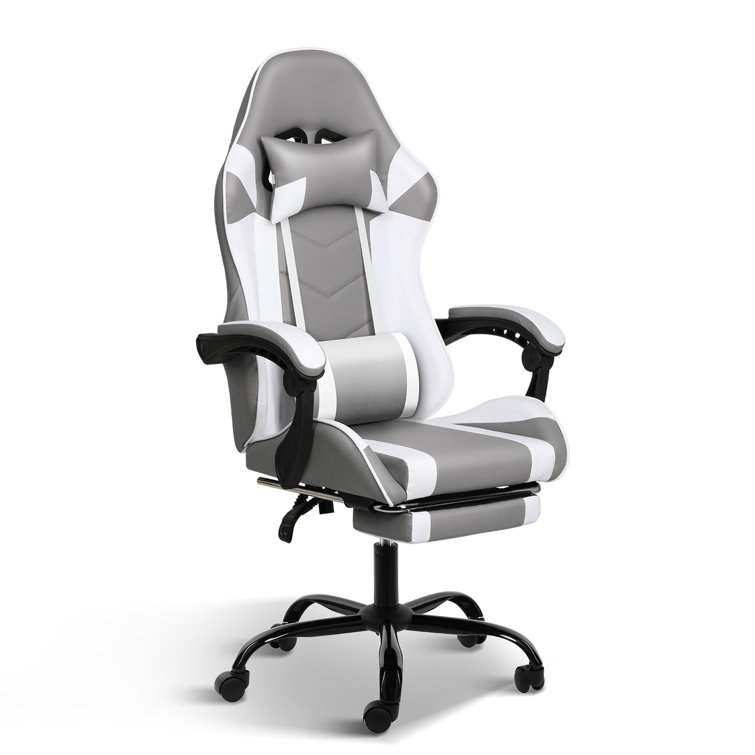 Inbox Zero Adjustable Reclining Ergonomic Faux Leather Swiveling